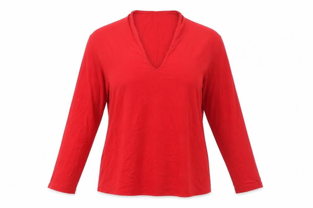 Hobbs Women's Red 3/4 Sleeve Top, Size L, Casual