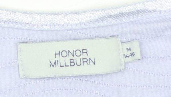 Honor Millburn Women's Purple Basic T-Shirt, Size M