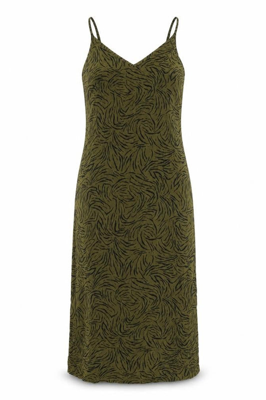 New Look Women's Green Slip Dress, Size 6, Casual