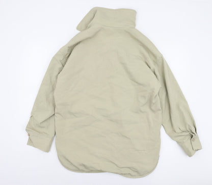 H&M Women's Beige XS Long Sleeve Casual Button Jacket