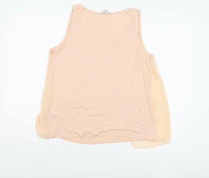 Back view of Red Herring Women's Beige, size 14, Sleeveless Tank Top