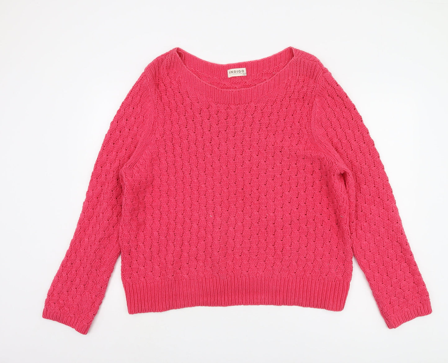 Marks and Spencer Women’s Pink Cable-Knit Jumper