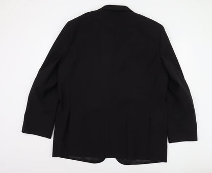 Back view of 1860 Limited Collection Men's Black Blazer, size 48