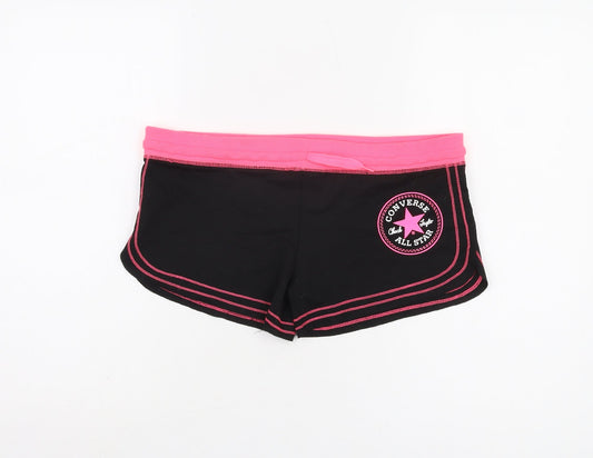 Converse Women's 2XL Black Sweat Shorts