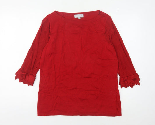 Marks and Spencer Women's Red Pullover Jumper Size 16