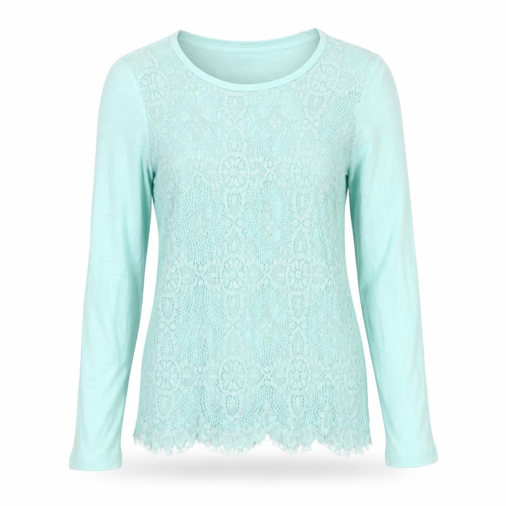J.Crew Women's Blue Lace Blouse Size S