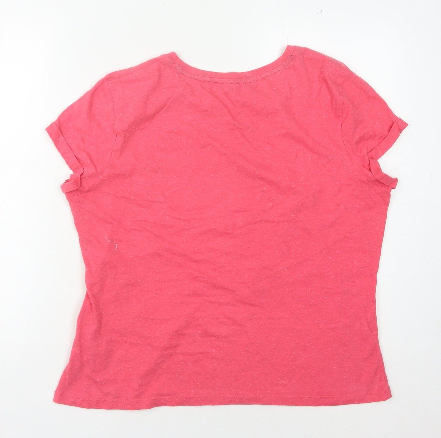 Principles Women's Pink Embroidered T-Shirt Size 14