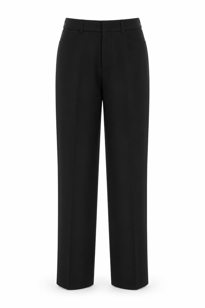 Ben Sherman Women's Black Straight Trousers, Size 26R