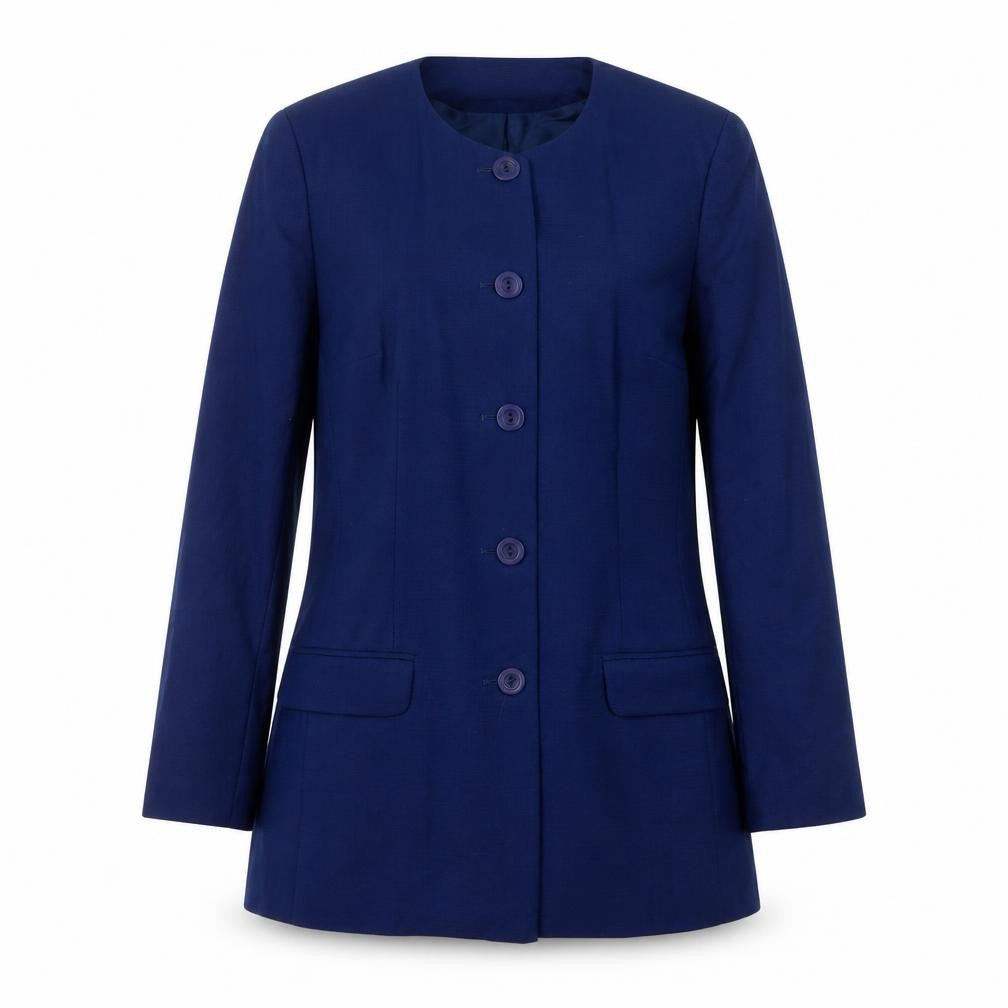 Alexon Women's Blue Wool Long Suit Jacket Size 12