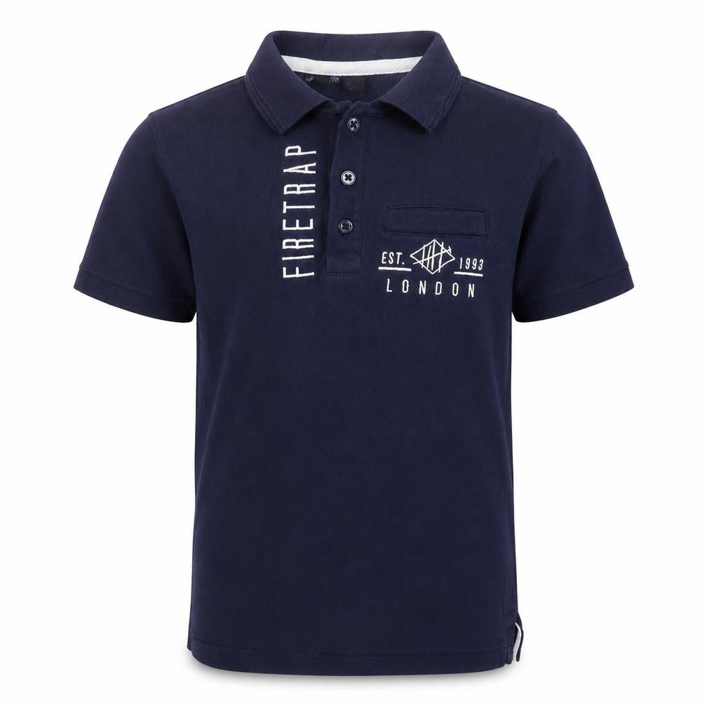 Firetrap Boys’ Blue Polo Shirt Size 6-7 Years