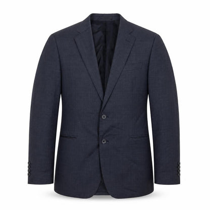 Front view of Jaeger Men's Blue Blazer 40R Notch Lapel Formal