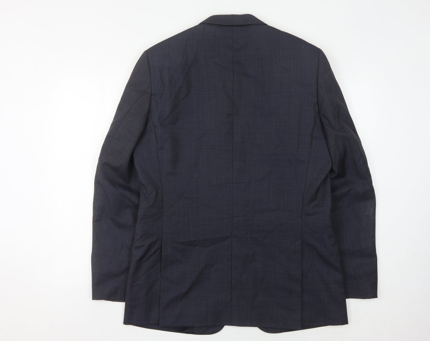 Jaeger Men's Blue Blazer 40R Notch Lapel Formal