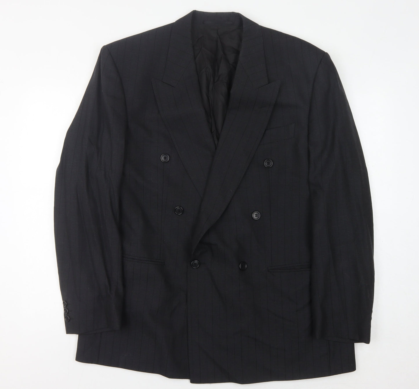 Bäumler Black Double-Breasted Blazer, Size 44R