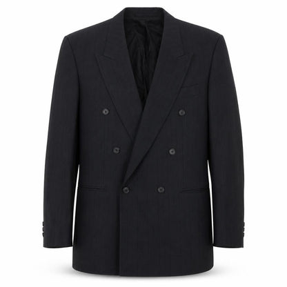 Front view of Bäumler Black Double-Breasted Blazer, size 44R