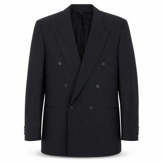 Bäumler Black Double-Breasted Blazer, Size 44R