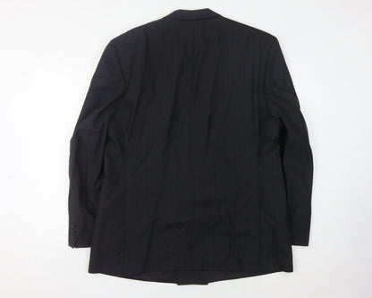 Back view of Bäumler Black Double-Breasted Blazer, size 44R
