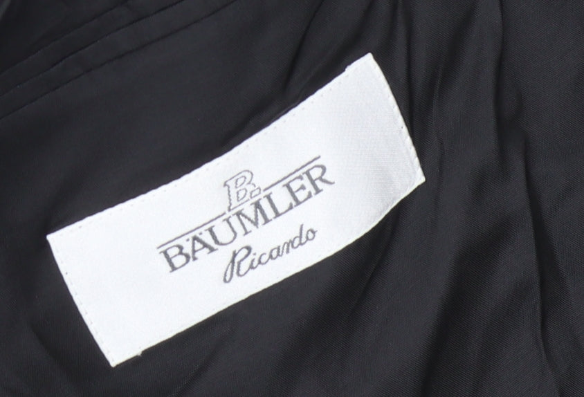 Bäumler Black Double-Breasted Blazer, Size 44R
