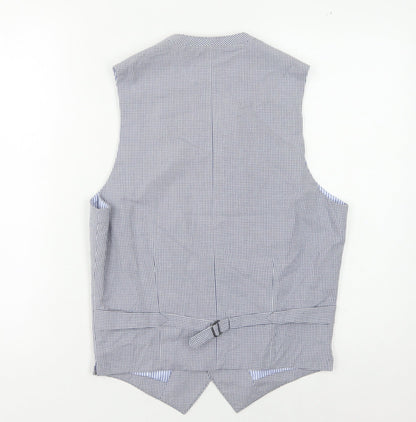 Banana Republic Men's Multicoloured Waistcoat 36 Check