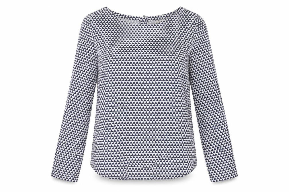 Hilfiger Denim Women's Medium Geometric Long Sleeve Top