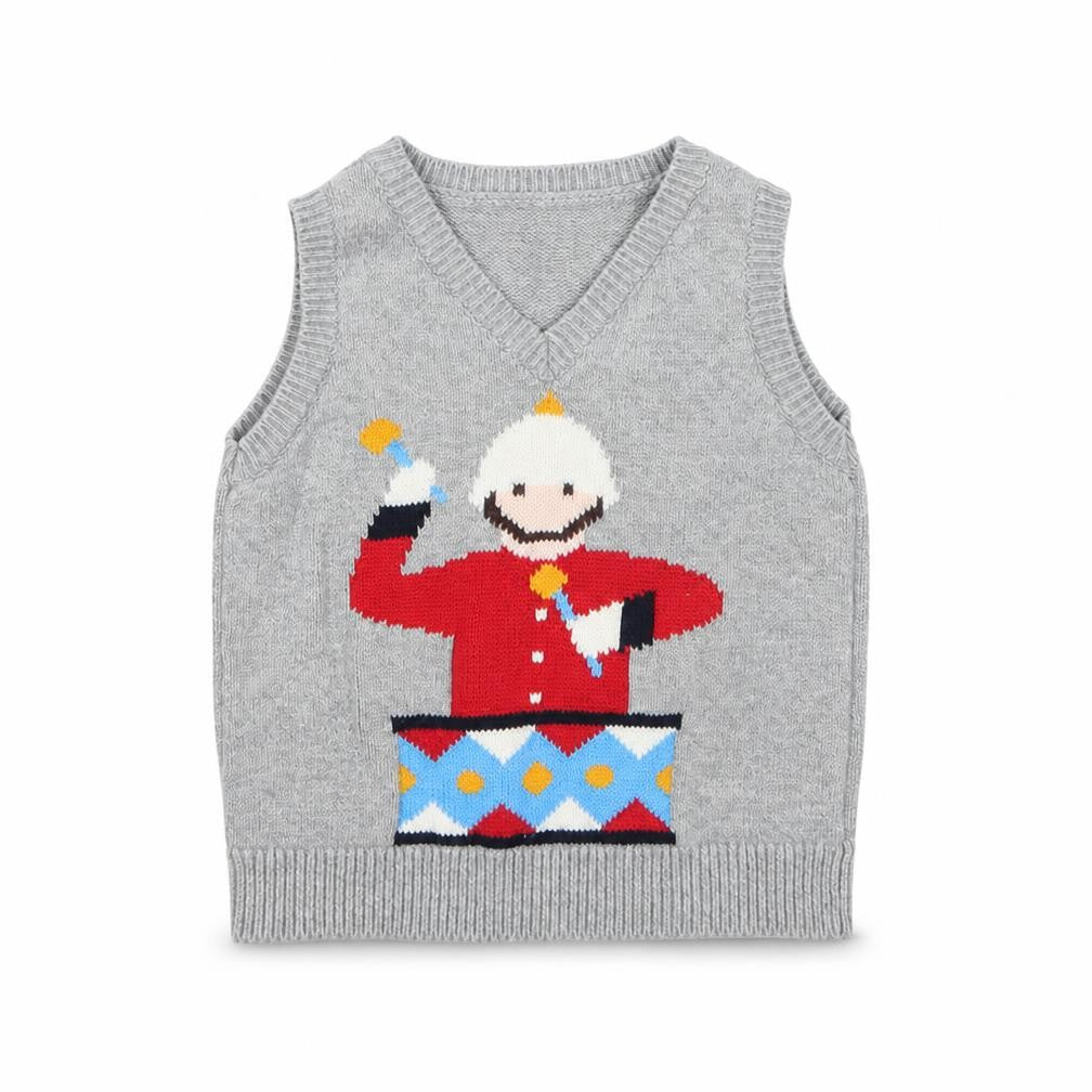 Cath Kidston Boys Grey Cartoon Vest 2-3 Years