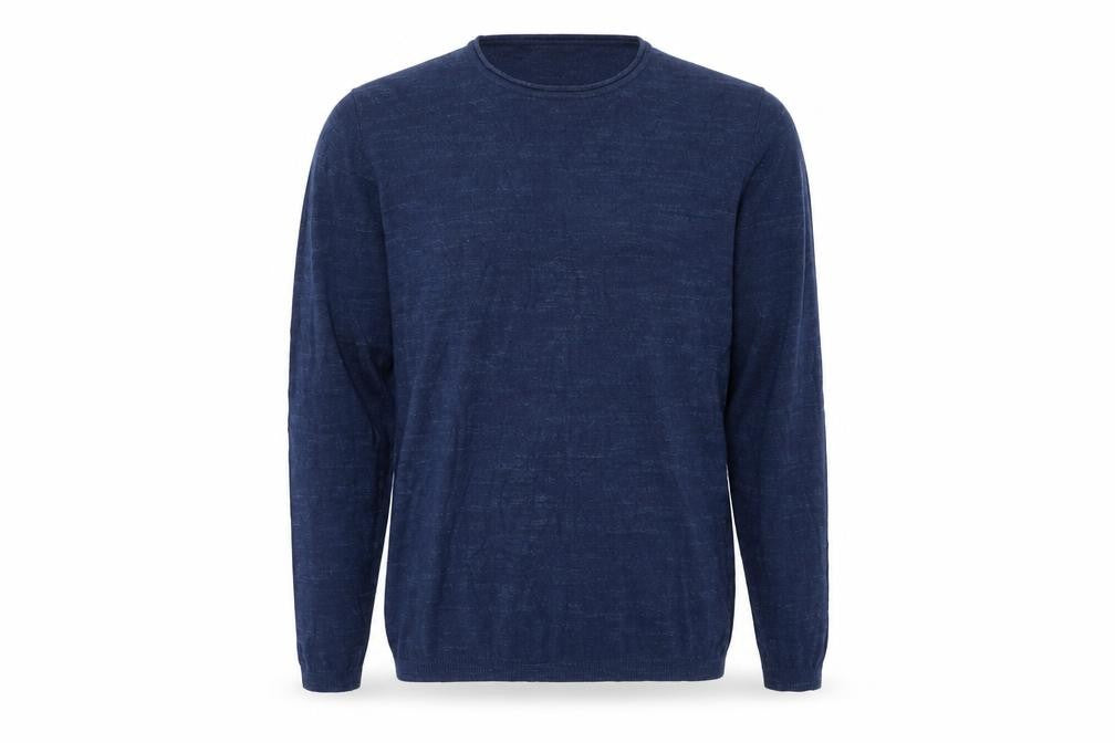 Tokyo Laundry Men's Blue Cotton Pullover Crew Neck Jumper M