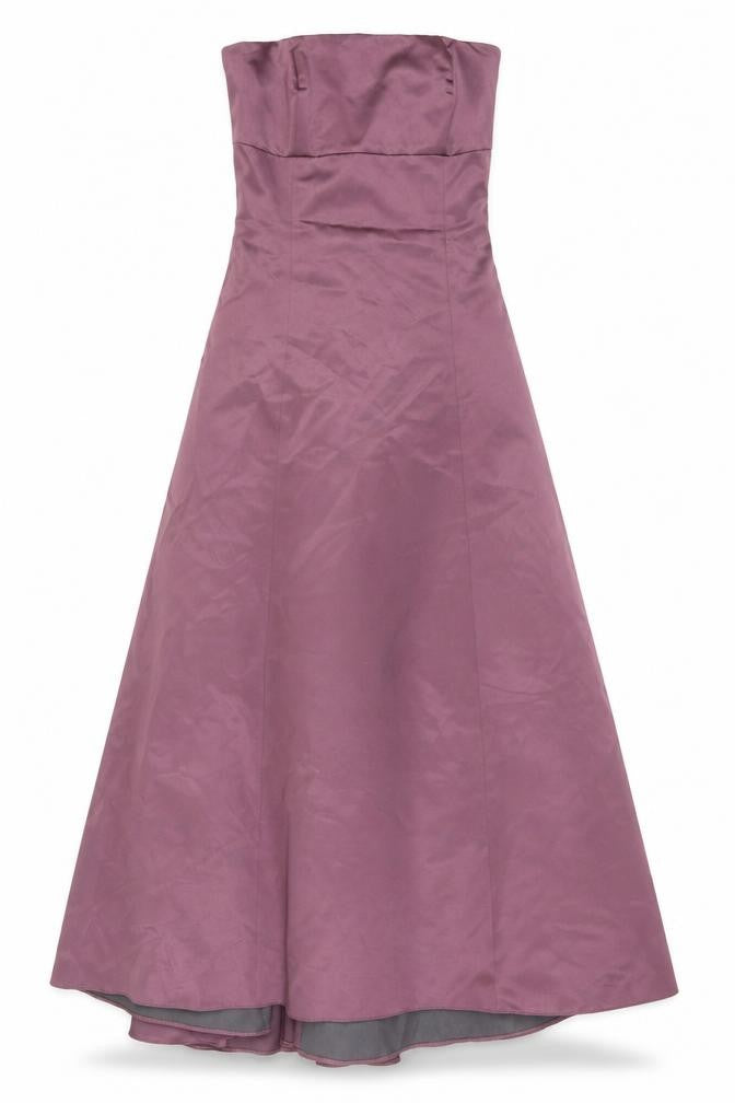 Debenhams Women's Purple Long Strapless Formal Dress