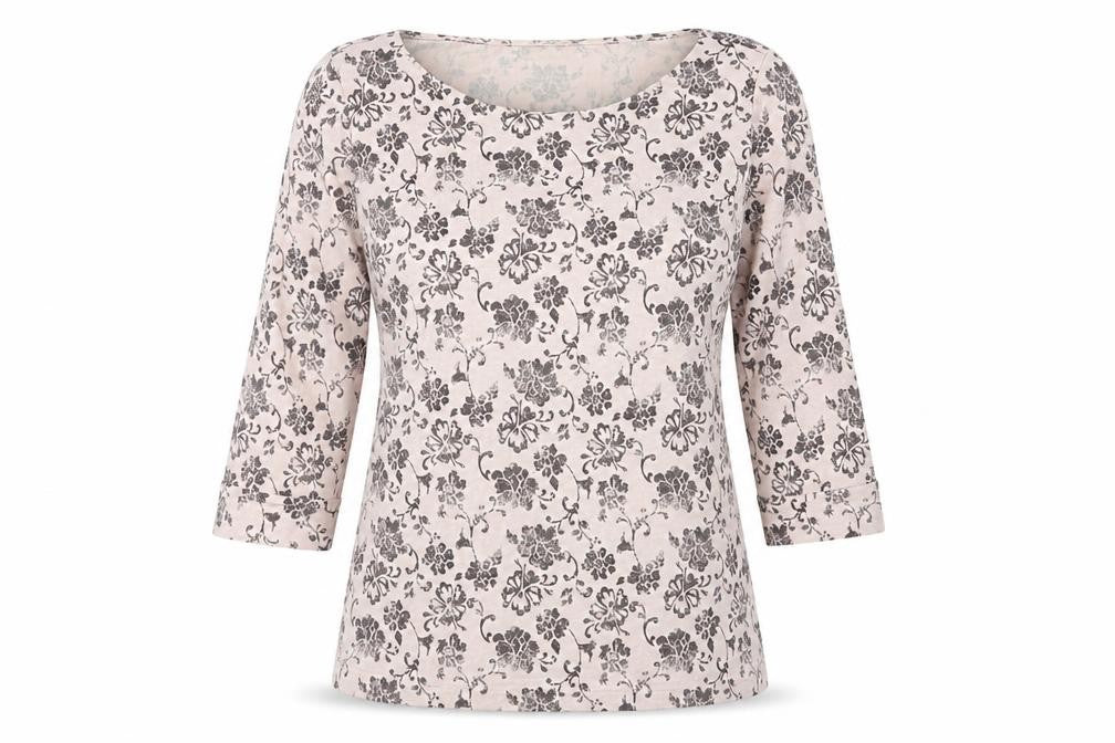 Marks & Spencer Women's Ivory Floral Blouse, Size 14