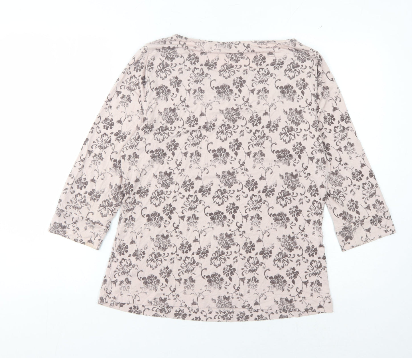Marks and Spencer Women's Ivory Floral Blouse, Size 14