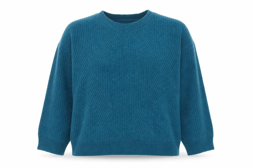 Armedangels Women's Blue XL Crew Neck Pullover Jumper