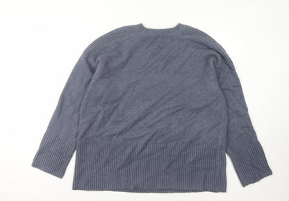 Zara Women's Grey Crew Neck Pullover Jumper L