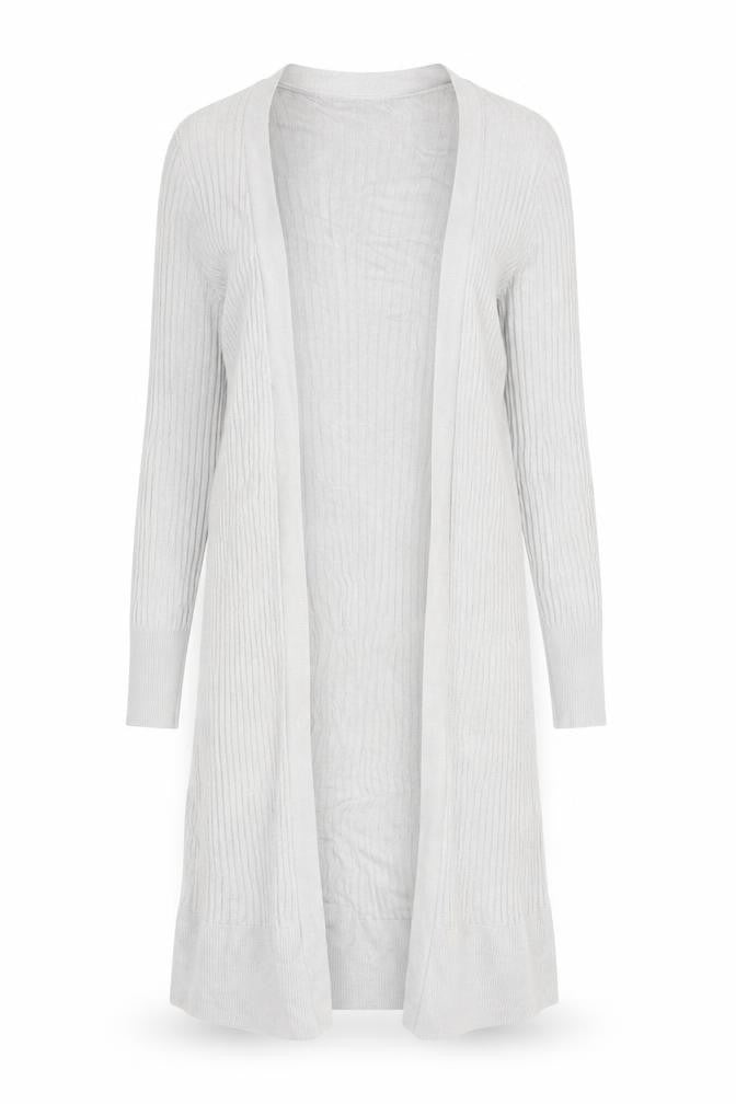 Oasis Women's Grey Knit Open Front Cardigan in Medium Size