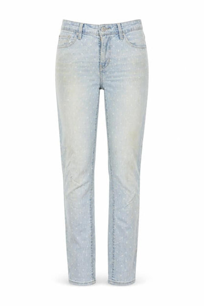 Levi's Women's Skinny Light Blue Polka Dot Jeans Size 26