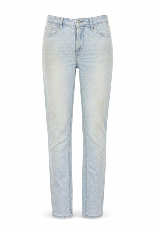 Levi's Women's Skinny Light Blue Polka Dot Jeans Size 26