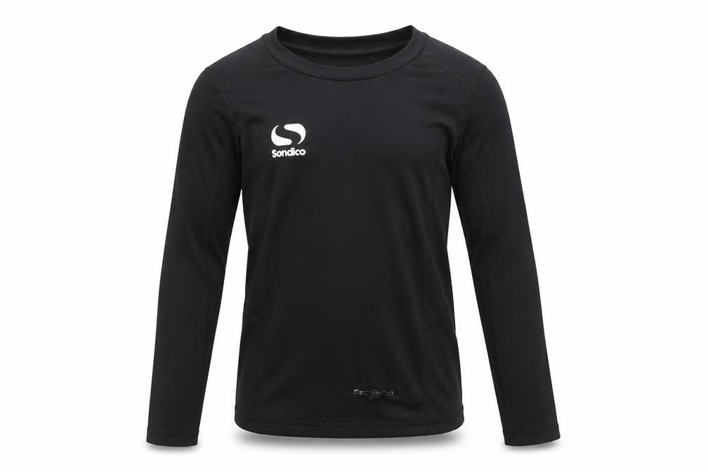 Sondico Boys' Black 5-6Y Long Sleeve Football T-Shirt