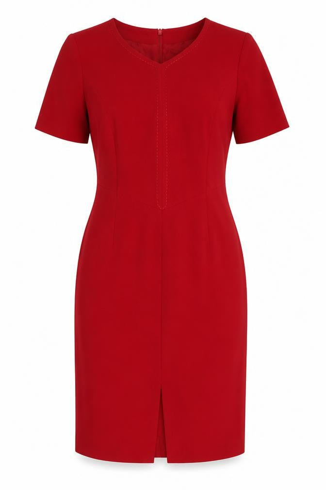 Jacques Vert Women's Red Sheath Dress Size 12