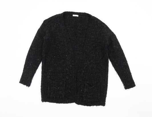Jacqueline de Yong Women's Black Open Front Cardigan Size S
