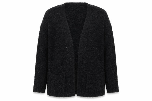 Jacqueline de Yong Women's Black Open Front Cardigan Size S