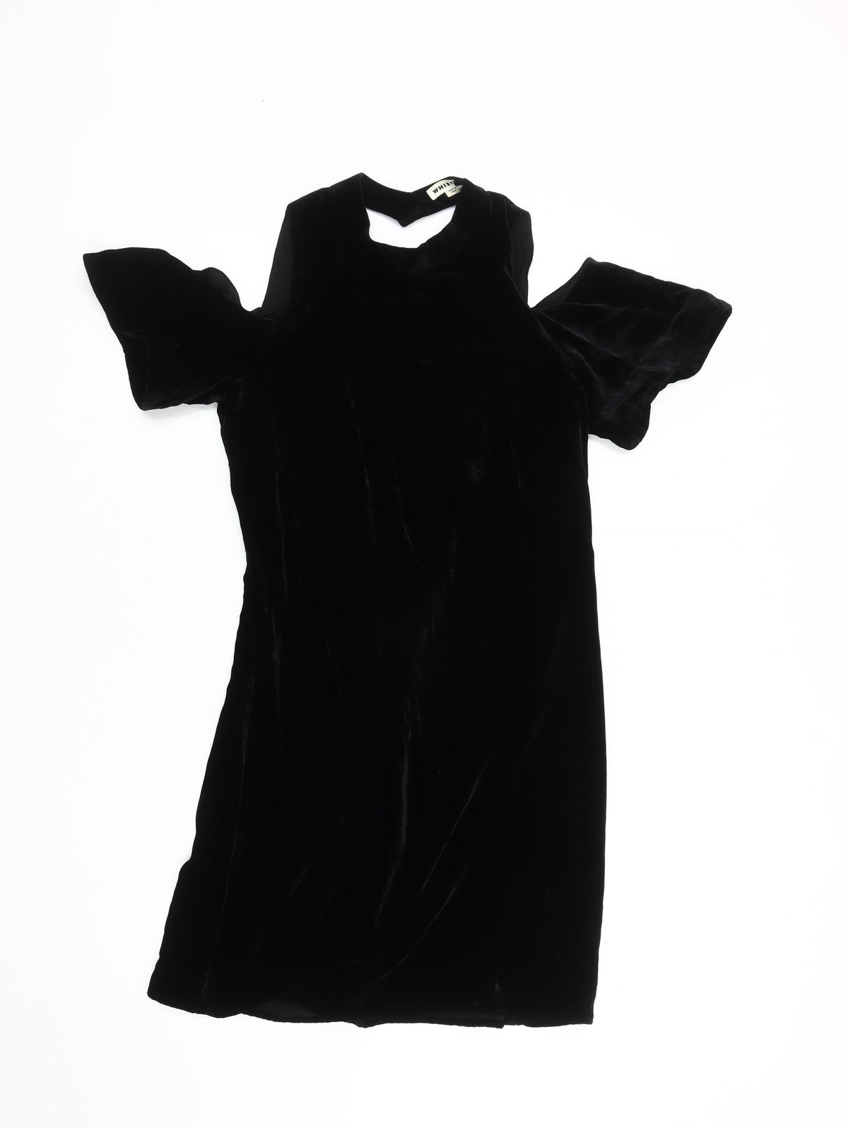 Whistles Women's Black Velvet Dress Size 6