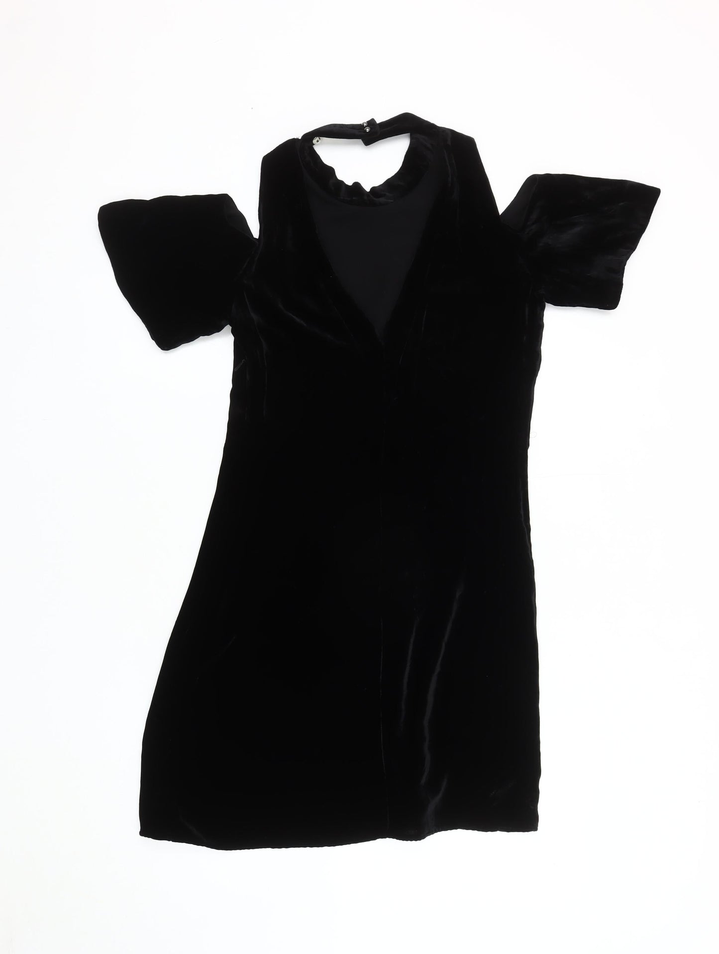 Whistles Women's Black Velvet Dress Size 6