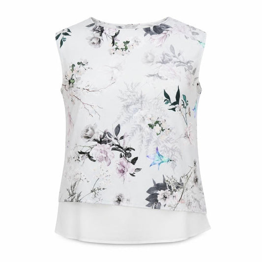 Front view of Roman Floral Women’s Blouse, Multicoloured, size UK 16