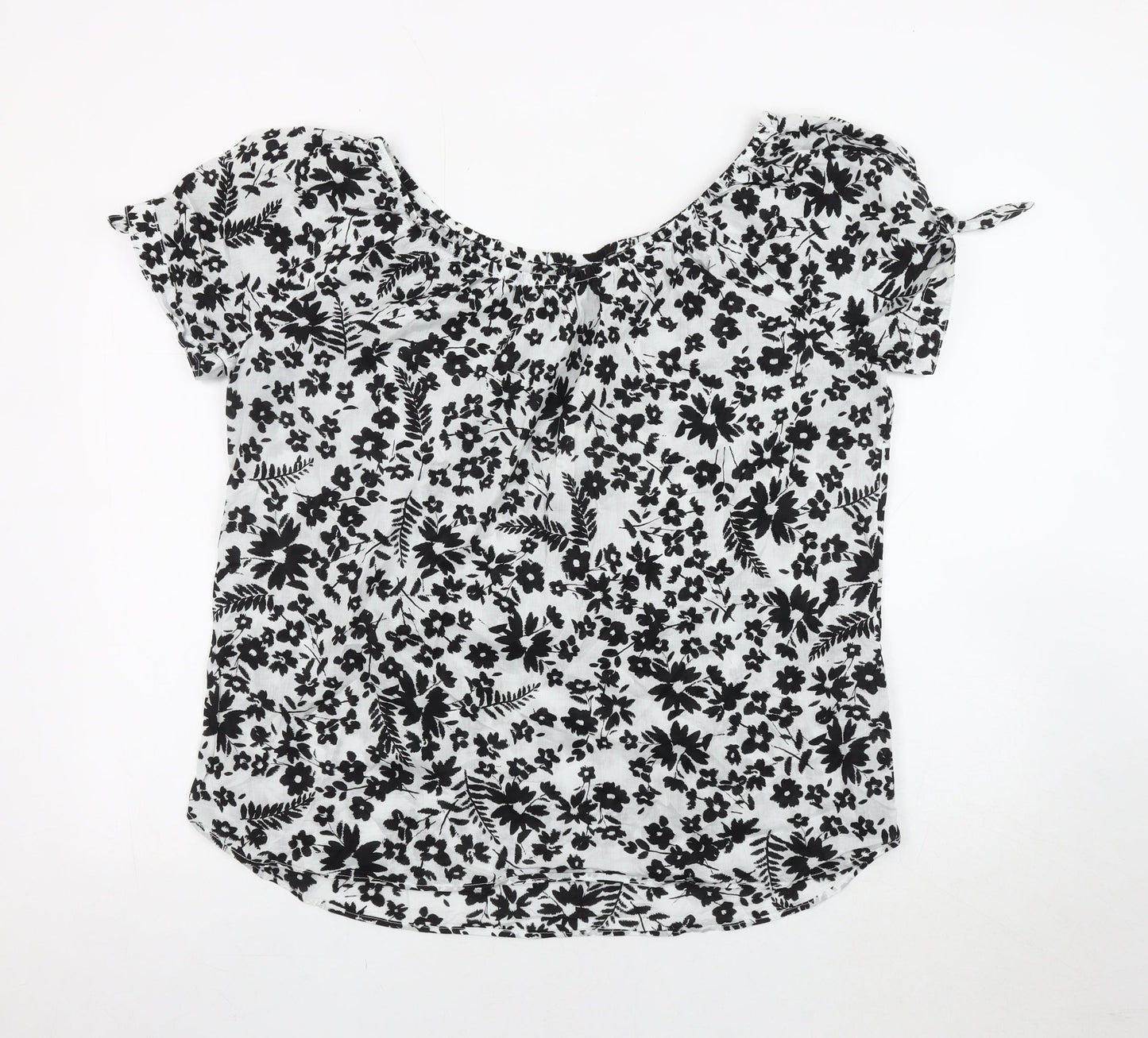 Yessica Women's Black Floral Blouse Size 16