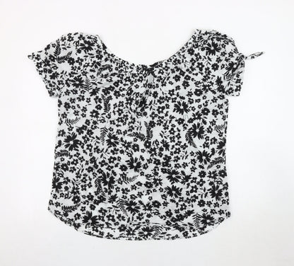 Yessica Women's Black Floral Blouse Size 16