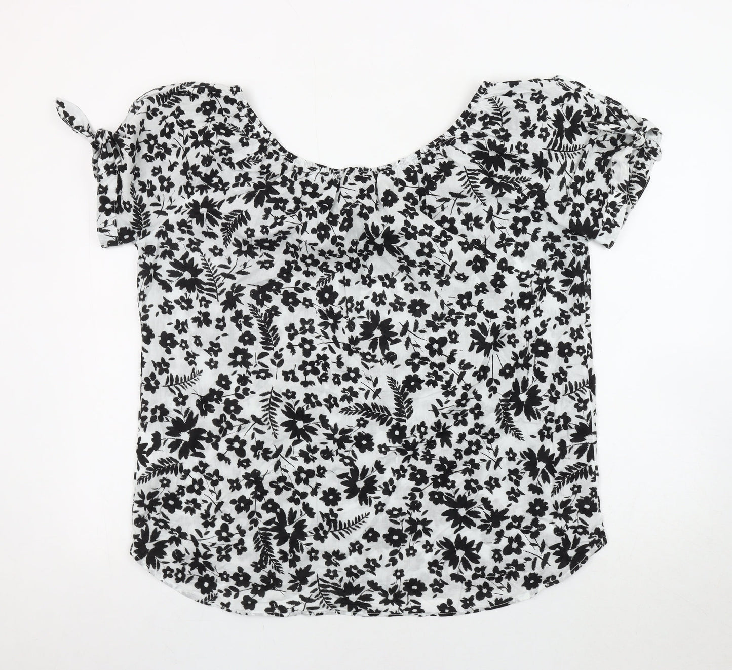 Yessica Women's Black Floral Blouse Size 16