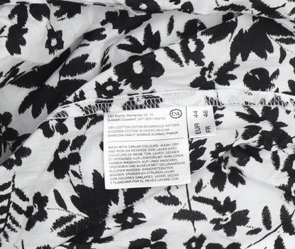 Yessica Women's Black Floral Blouse Size 16