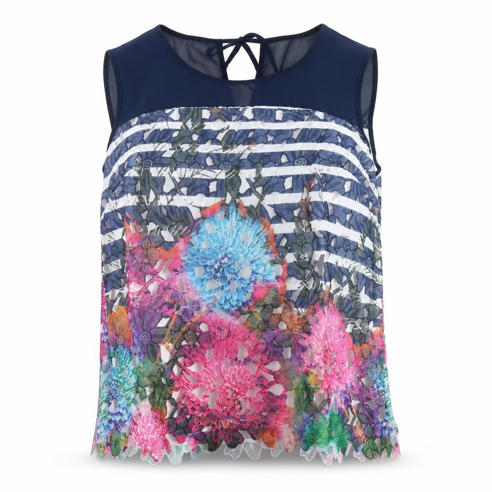 Kaleidoscope Women's Multicoloured Floral Crop Top