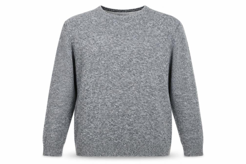 MAINE NEW ENGLAND Men's Grey Cotton Pullover Jumper 2XL