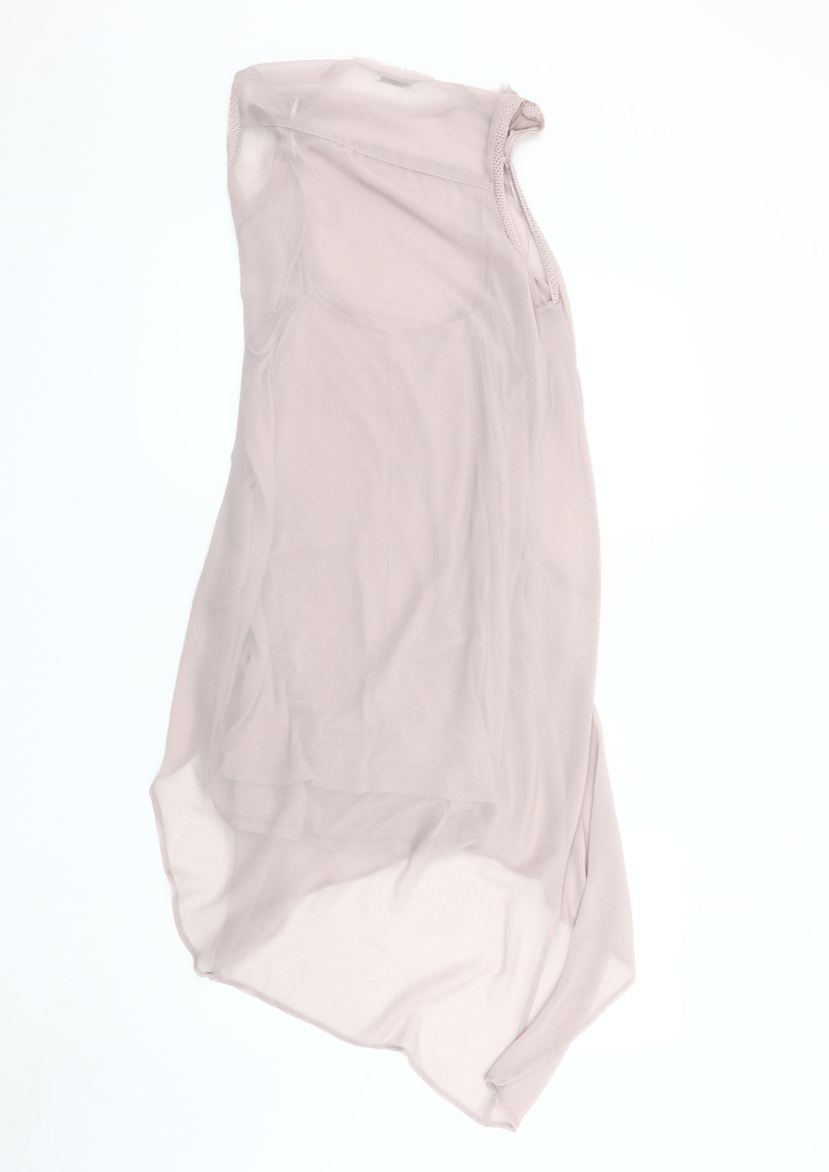 Zara Women's Grey Asymmetric Sleeveless Dress M