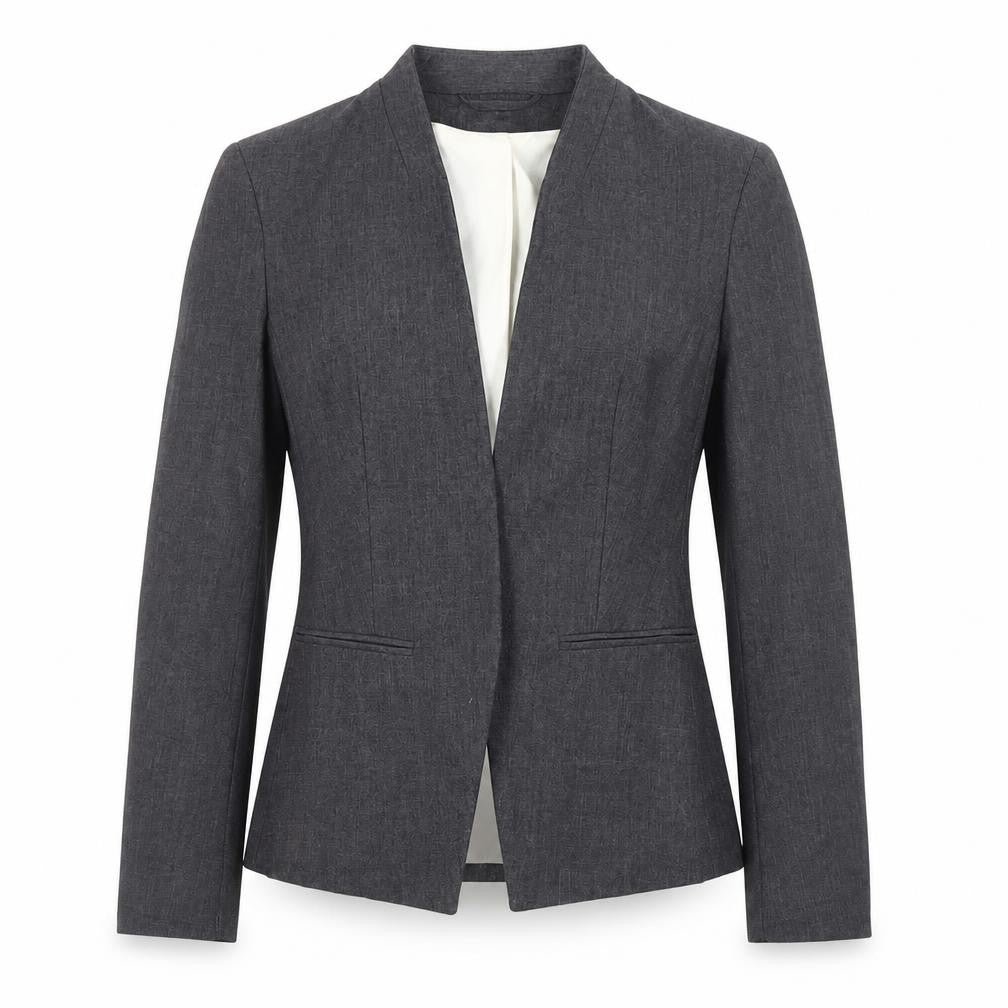 H&M Women's Grey Blazer - Size 6 Classic Fit