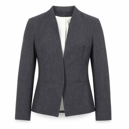 H&M Women's Grey Blazer - Size 6 Classic Fit