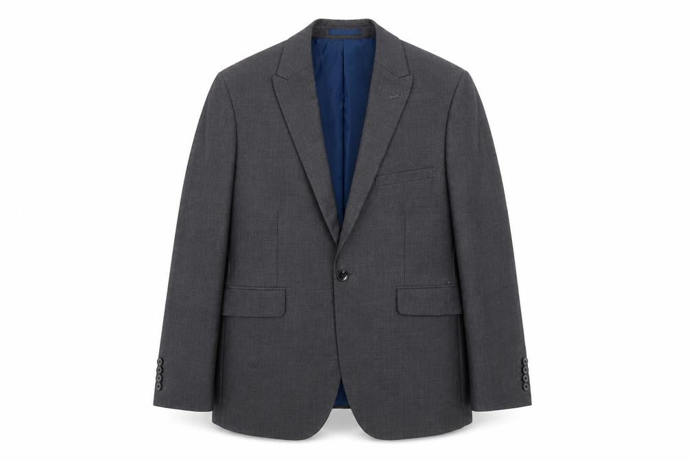 Burton Menswear Grey Slim Fit Men's Blazer 38S
